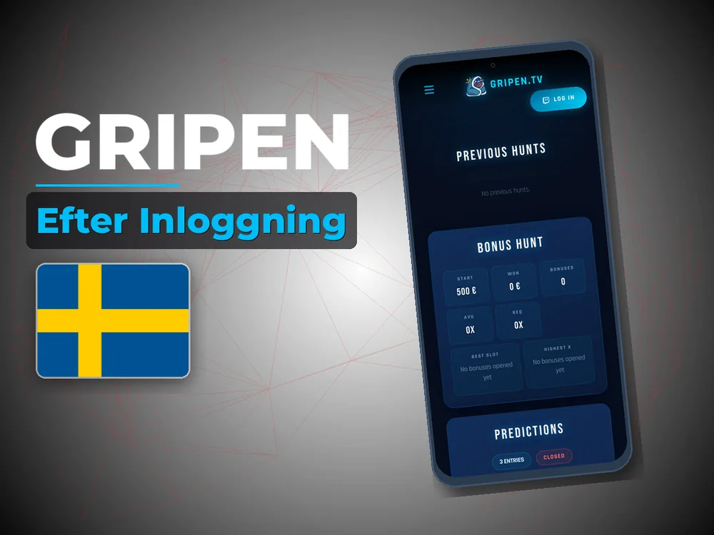 Gripen - Efter Inloggning