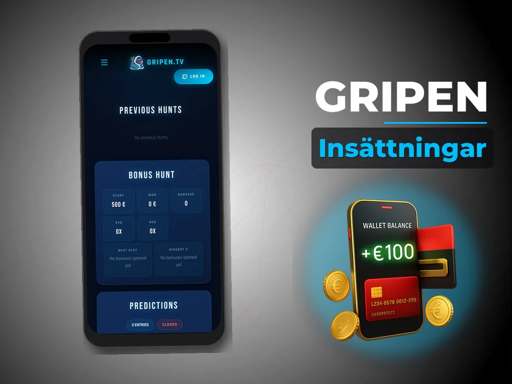 Gripen - Insättningar