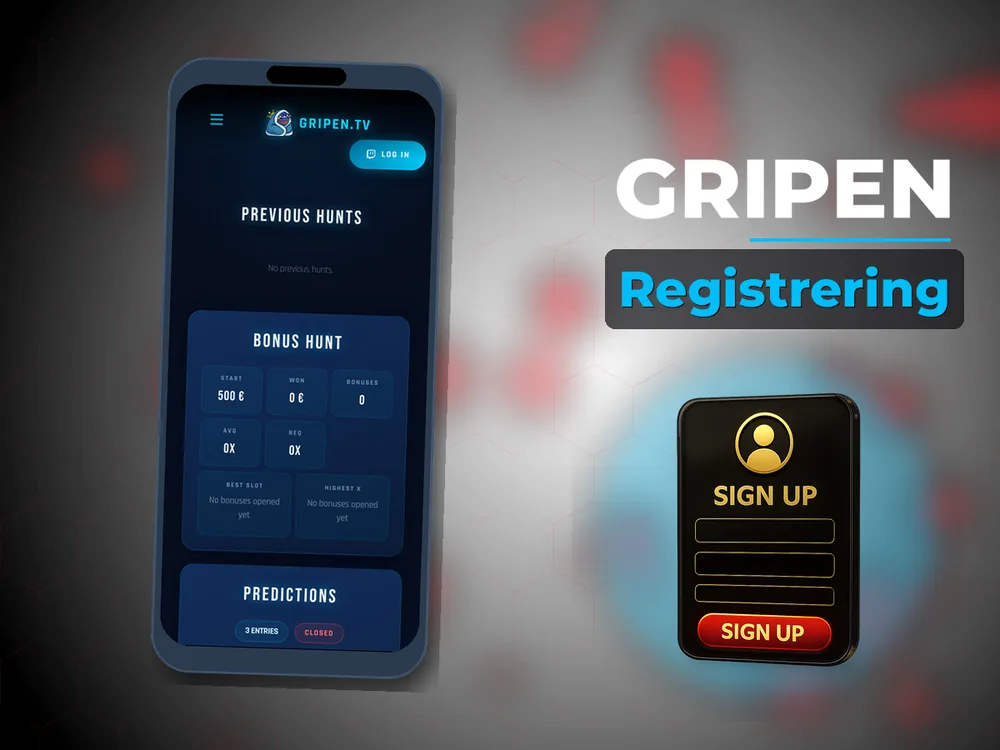 Gripen - Registrering