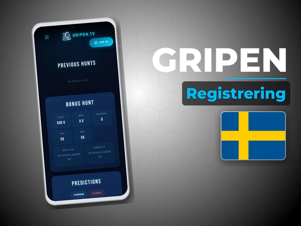 Gripen - Registrering
