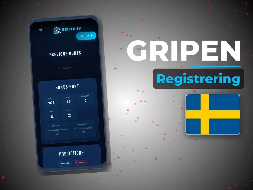 Gripen - Registrering